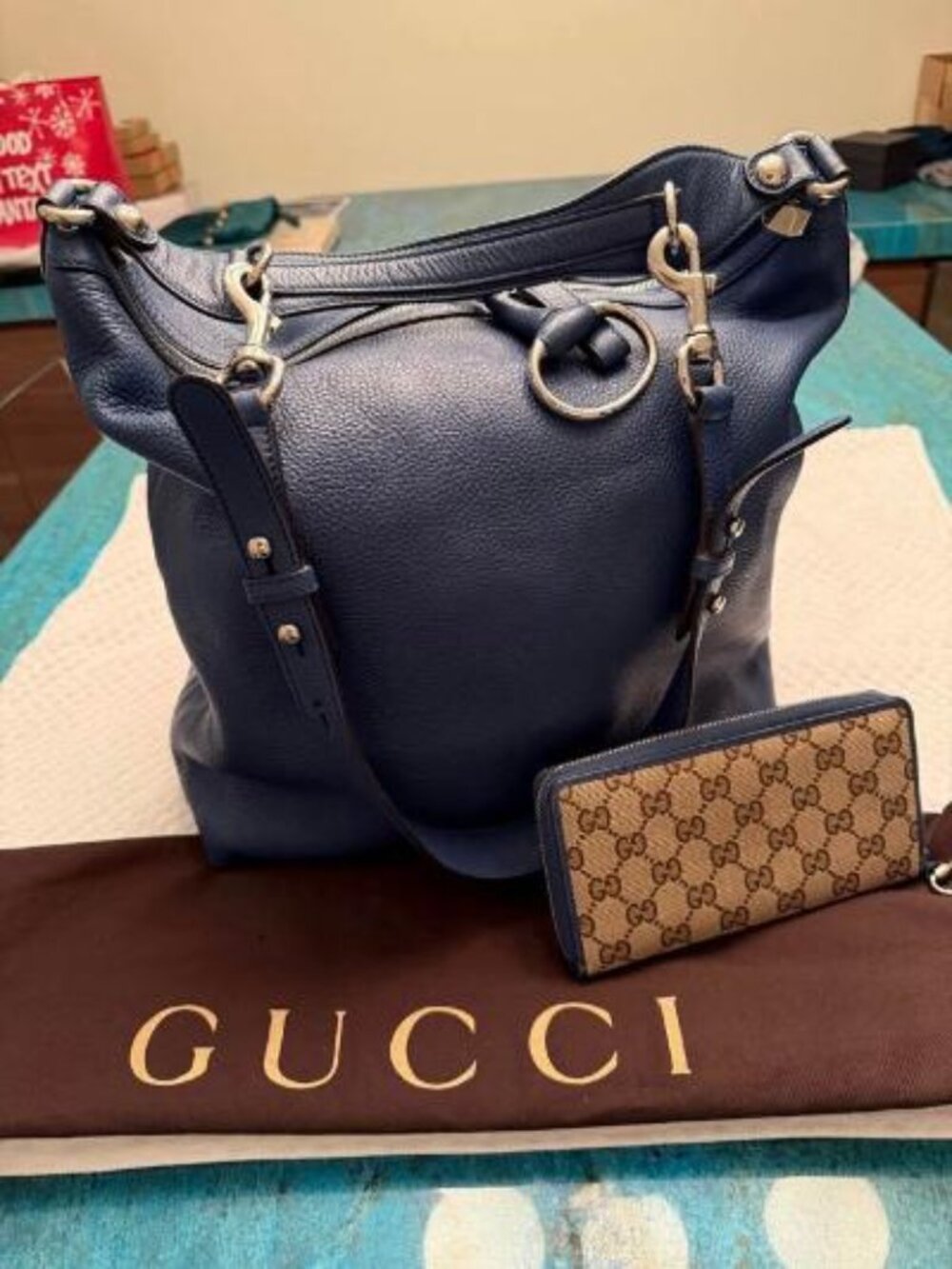 Gucci Icon Bit Hobo Bag With Matching Wallet